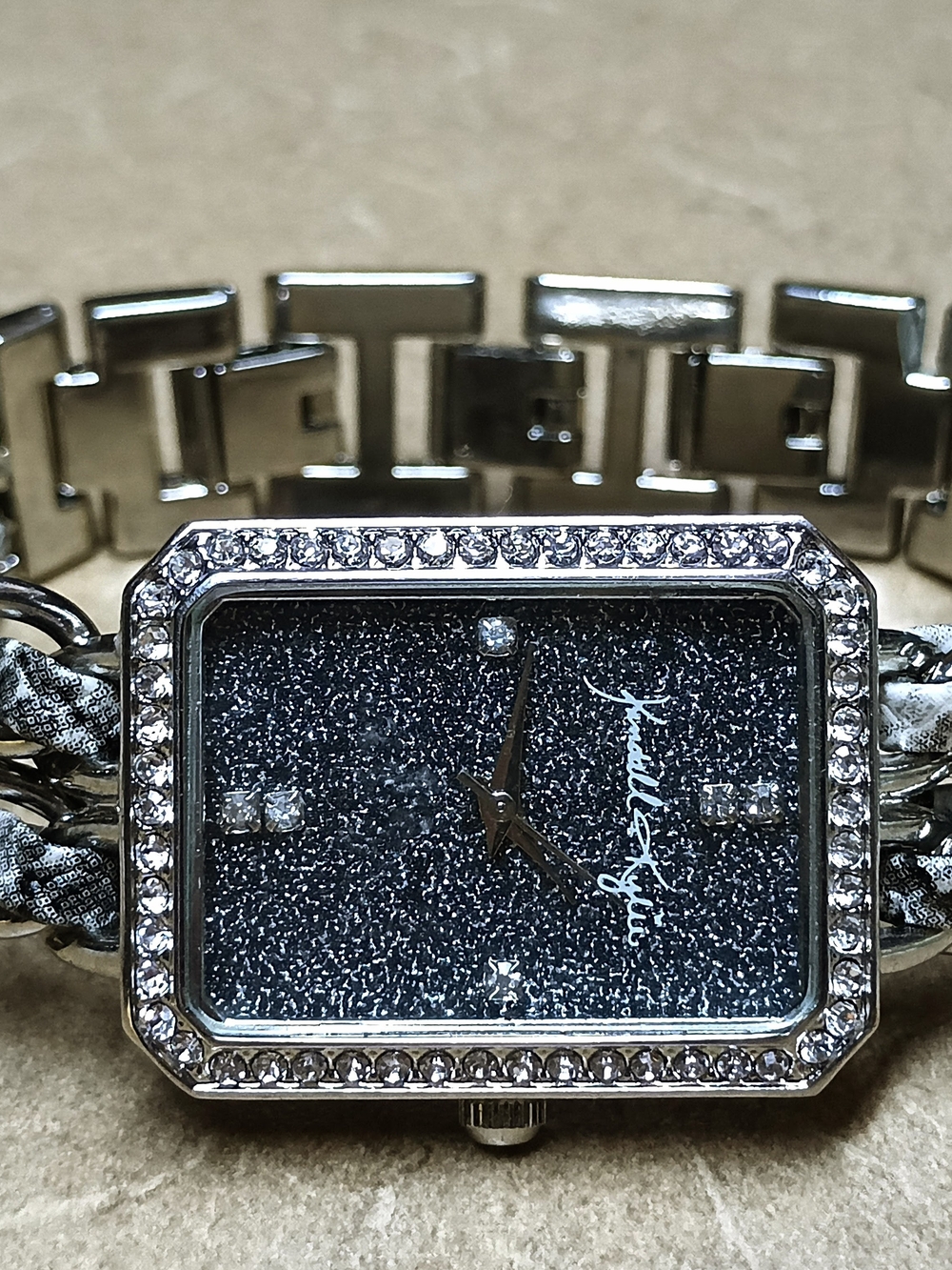 Kendall & Kylie Silver-Tone Stainless Steel Watch Back